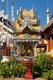 Thailand: Buddha in front of the ubosot (ordination hall) and viharn, Wat Mahawan, Chiang Mai, northern Thailand